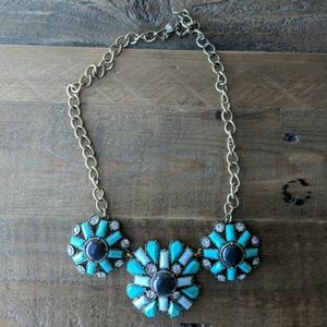 J.Crew Gemstone Statement Necklace